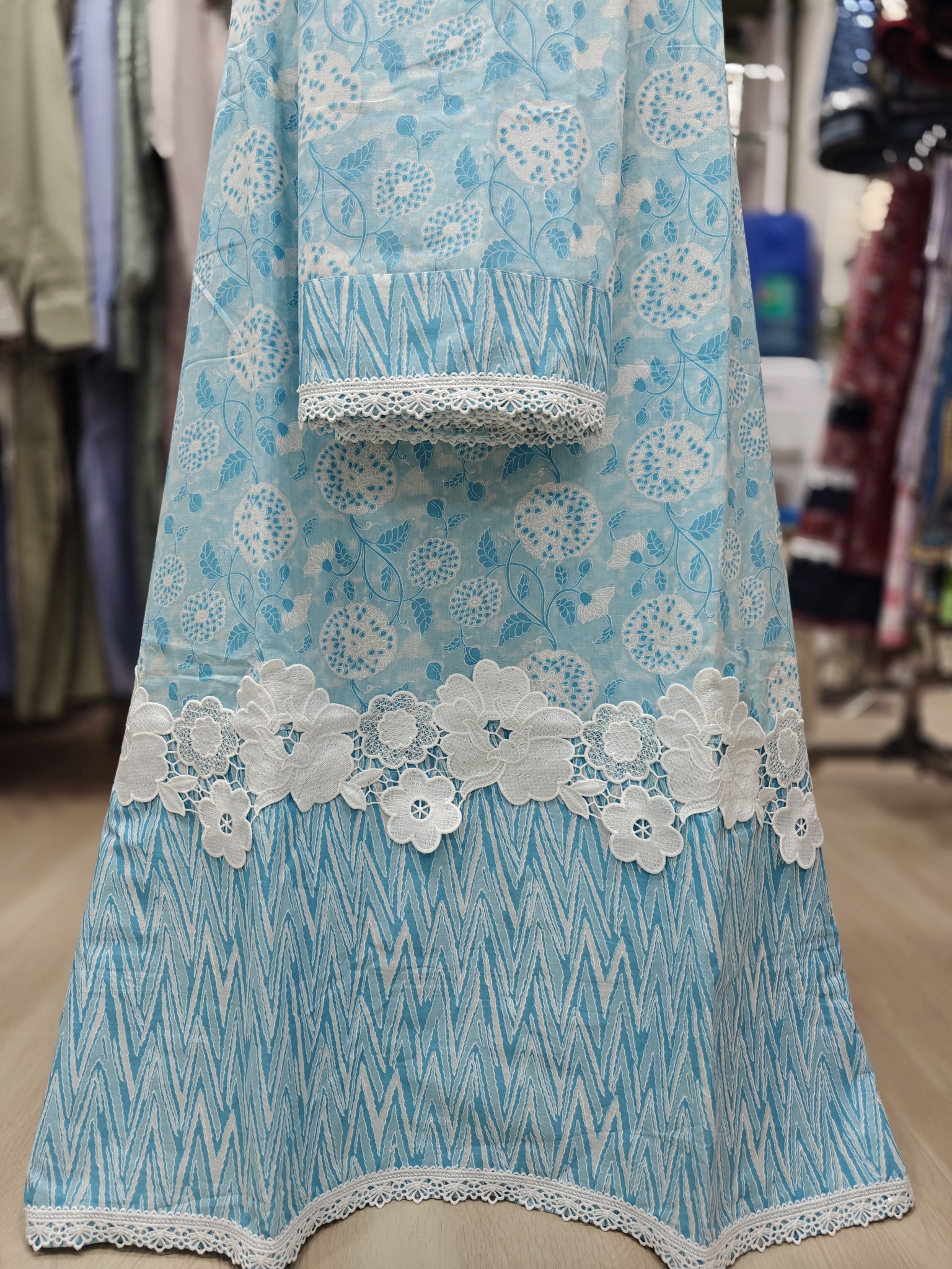 Powder Blue Batiq Rida Powder Blue Batiq Rida